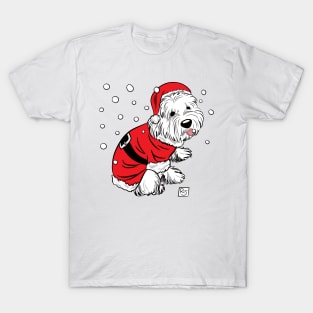 Santa's Little Helper Schnauzer T-Shirt